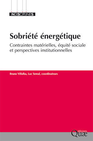 Livre "Sobriété énergétique, contraintes matérielles, équité sociale et perspectives institutionnelles"